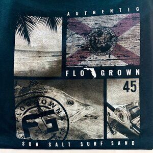FLO GROWN Multi Pane Fishing T-shirt Men's XL
